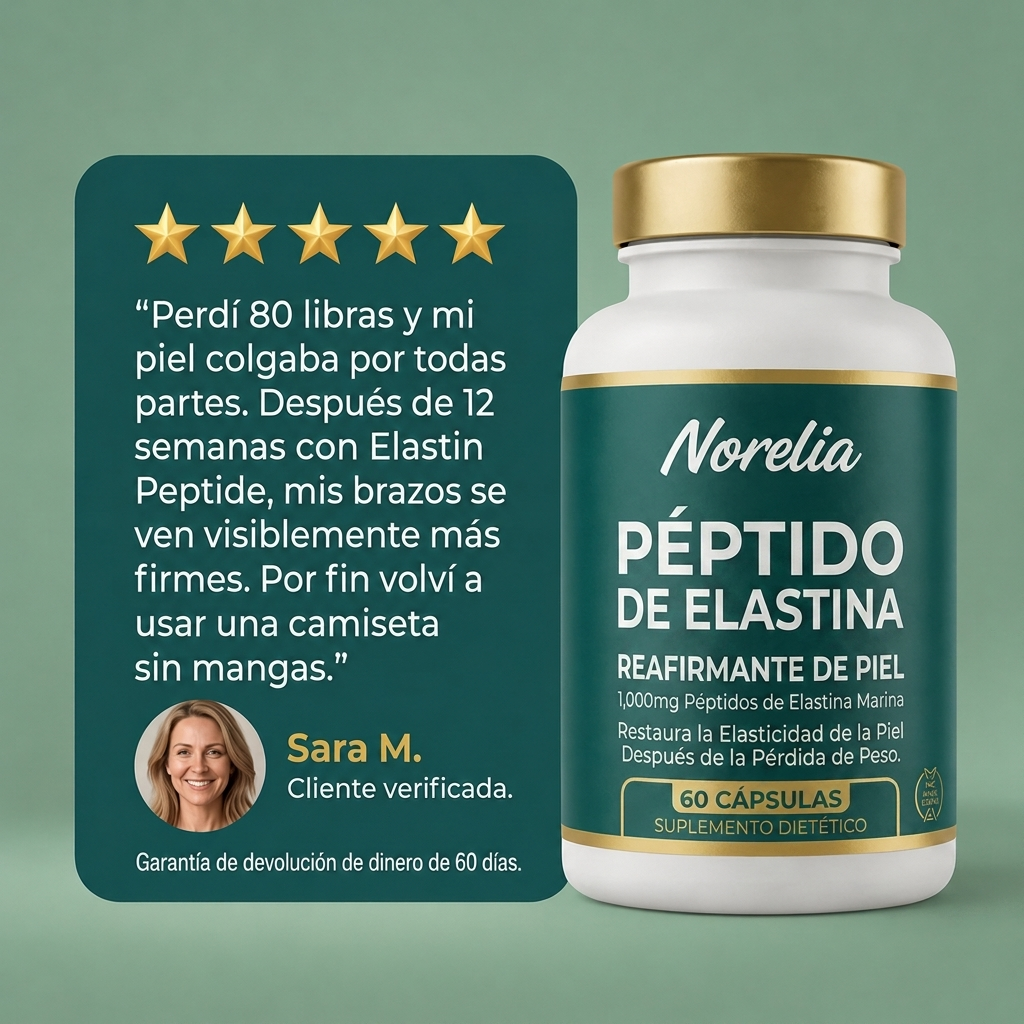 Fórmula reafirmante de la piel con péptidos de elastina