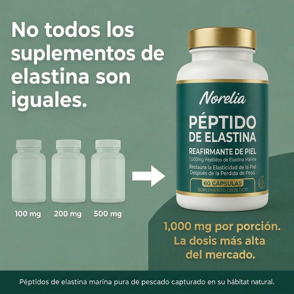 Fórmula reafirmante de la piel con péptidos de elastina