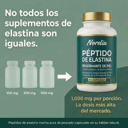 Fórmula reafirmante de la piel con péptidos de elastina