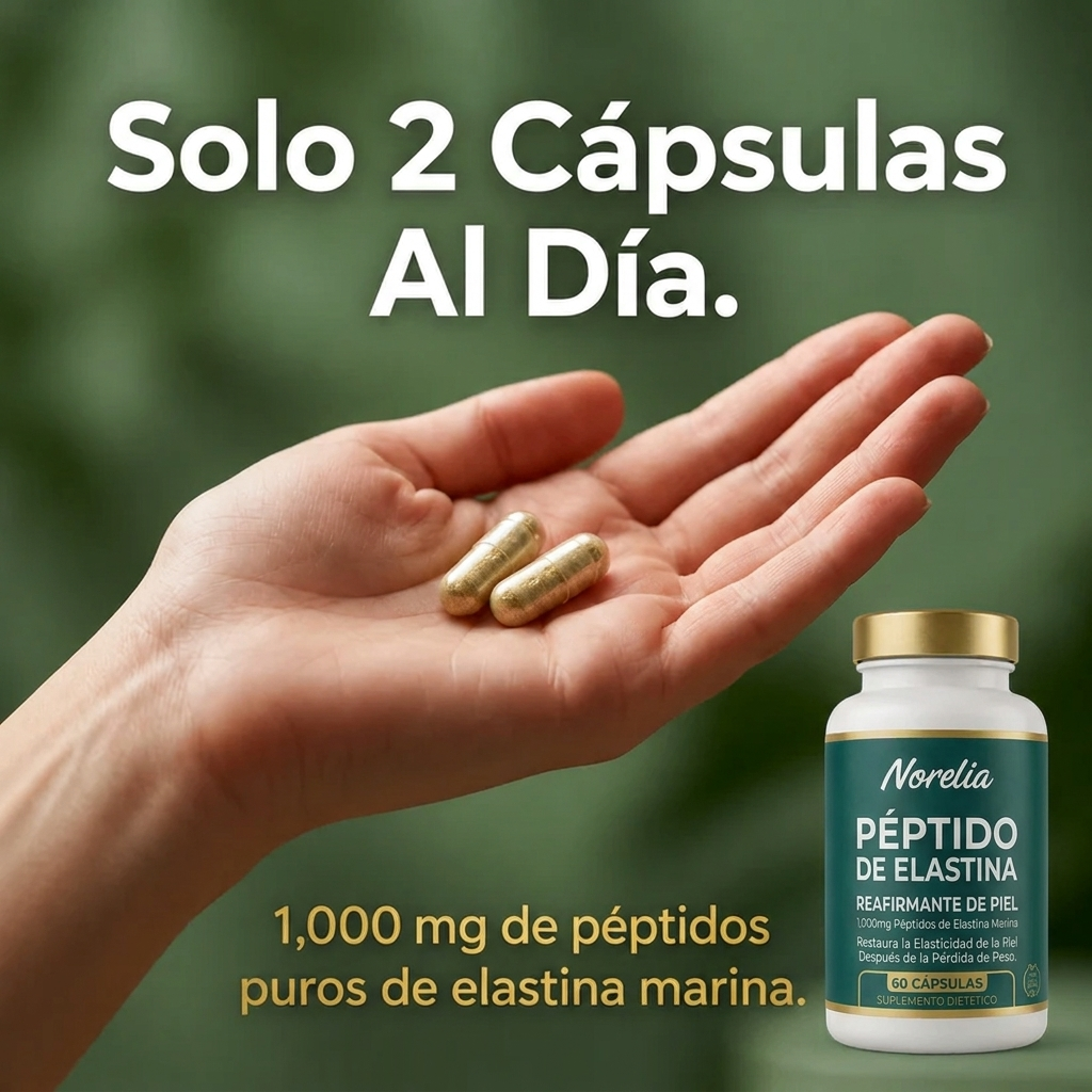 Fórmula reafirmante de la piel con péptidos de elastina